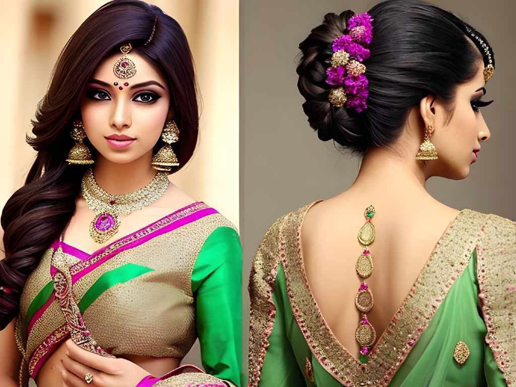 Hairstyles for Sarees