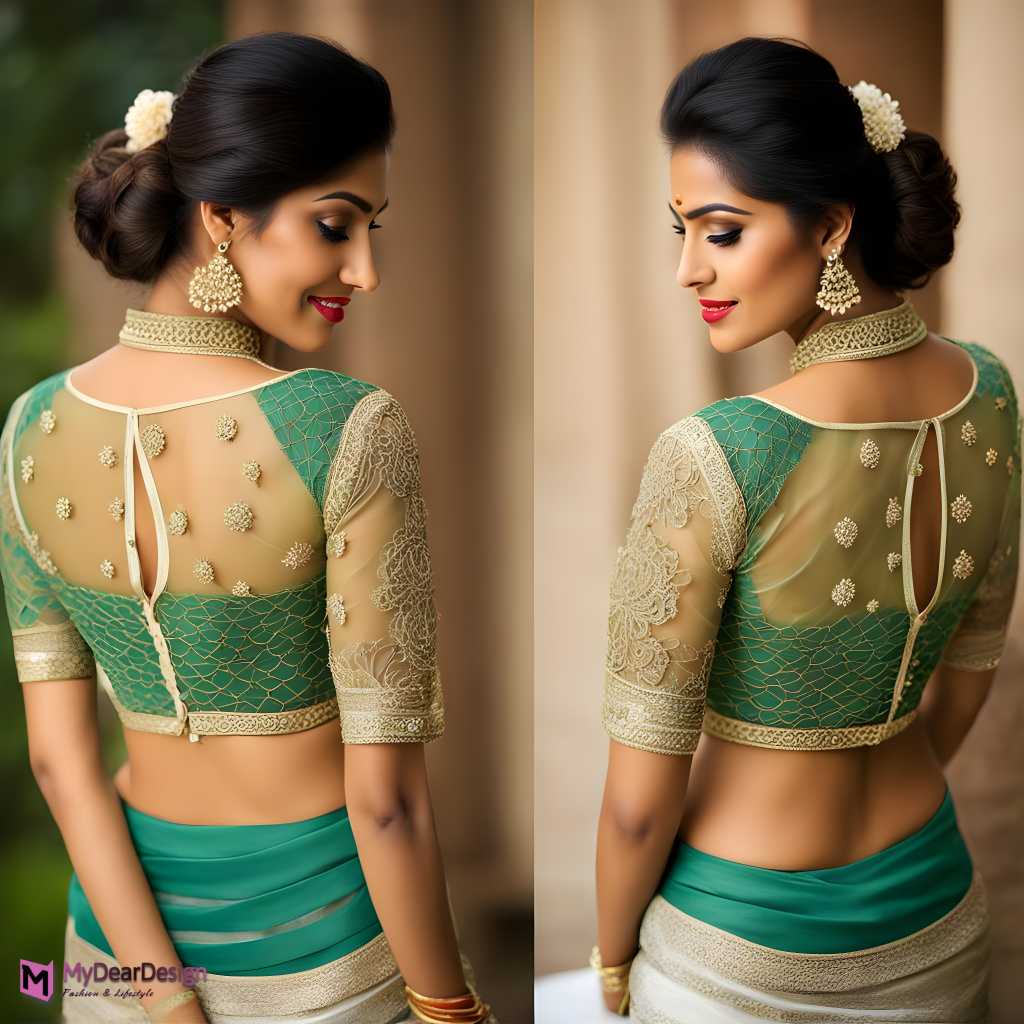 latest blouse designs of net