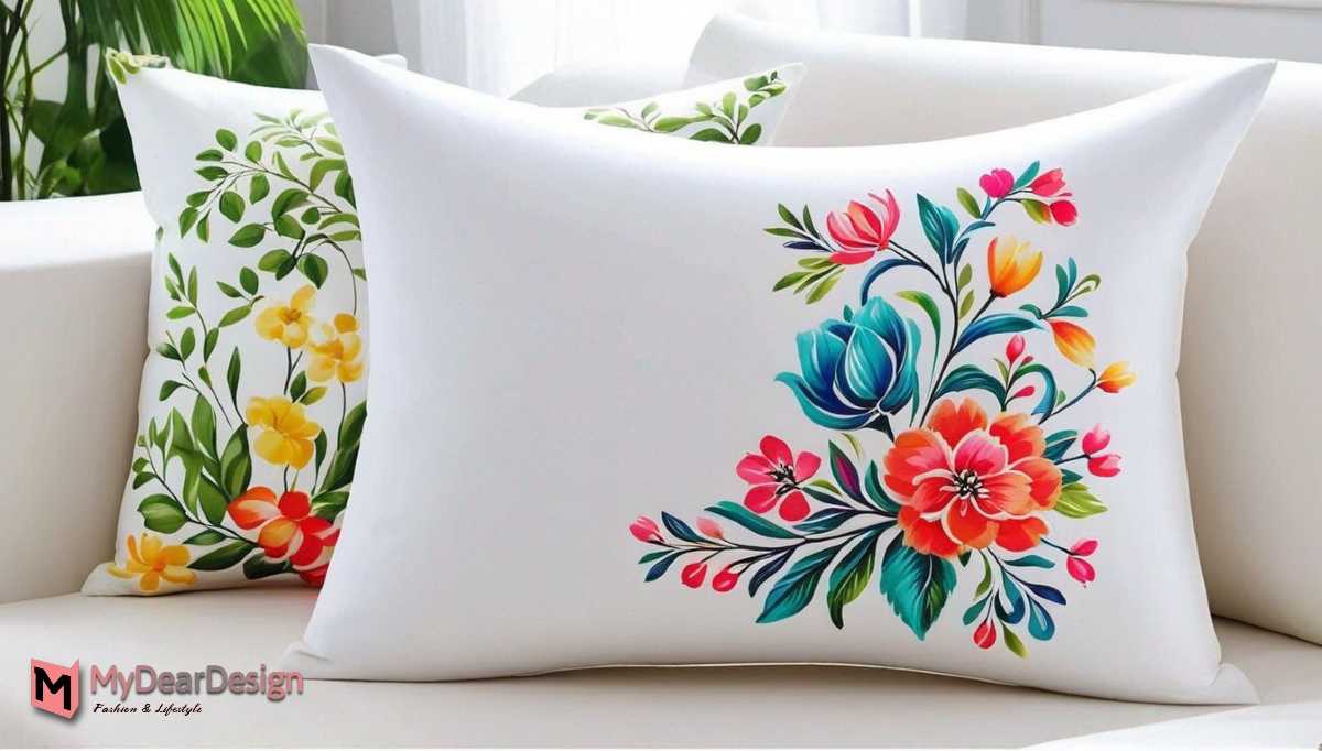 Pillow Cover Fabric Painting Designs