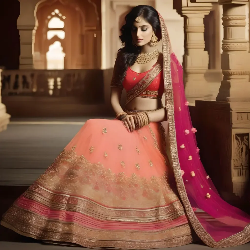 25 Simple Net Lehenga Designs to Elevate Your Traditional Look 1