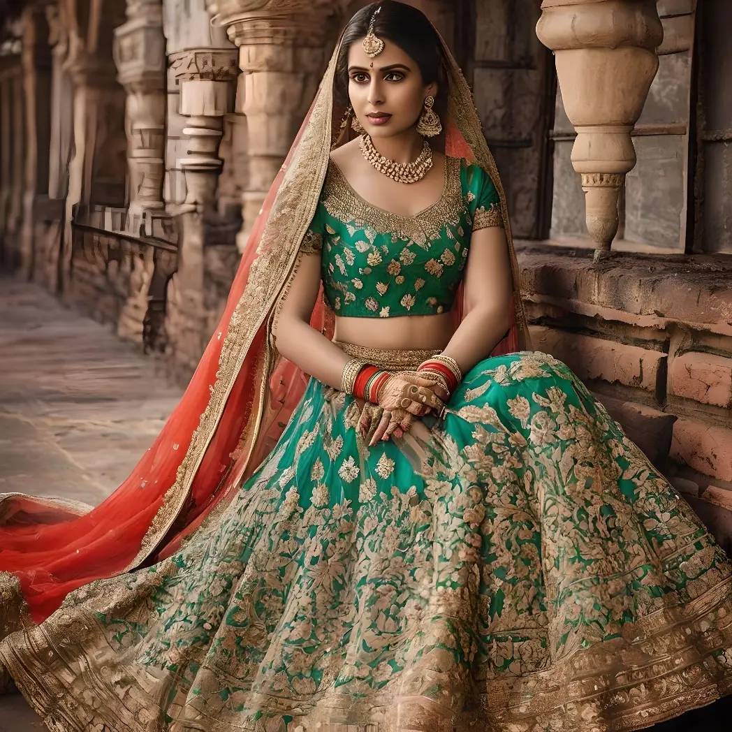 Effortlessly Elegant: Unveiling the Beauty of Plain Simple Lehenga Design