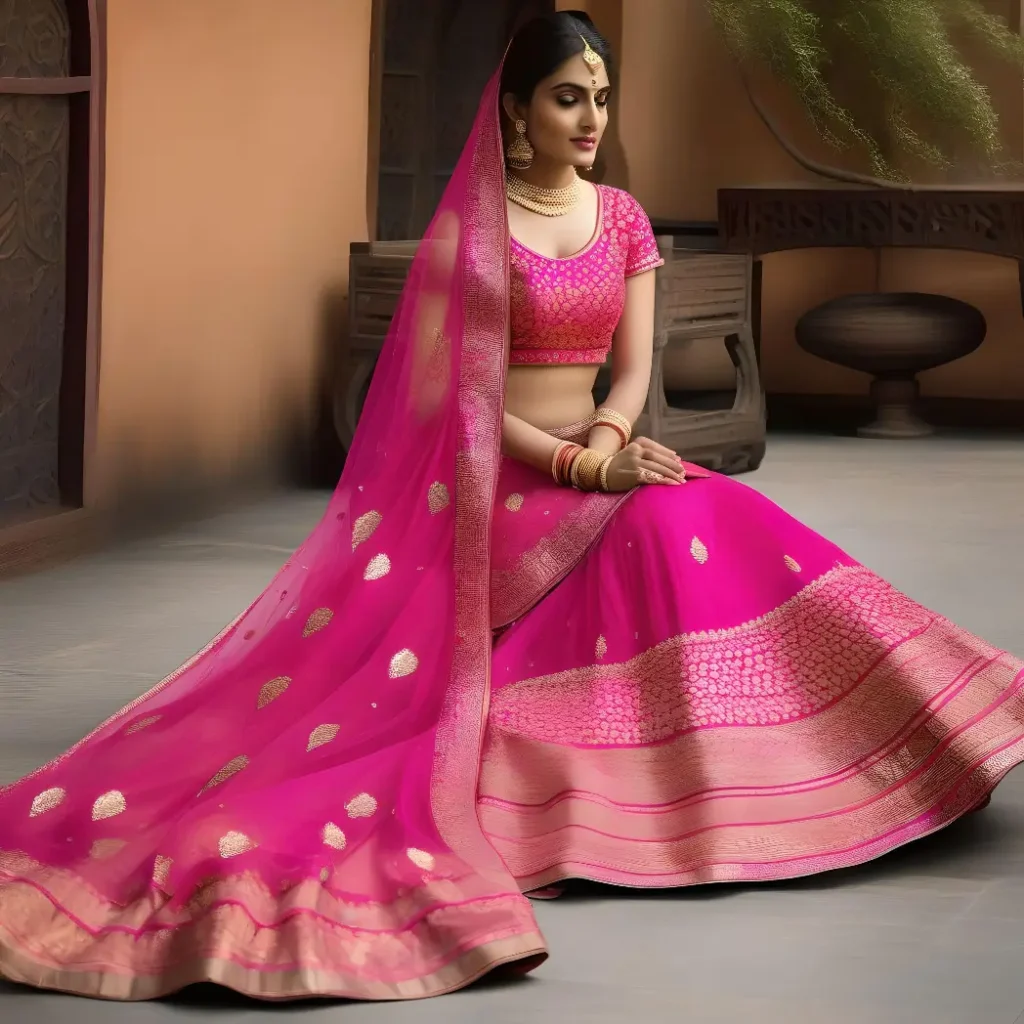 25 Simple Net Lehenga Designs to Elevate Your Traditional Look 1