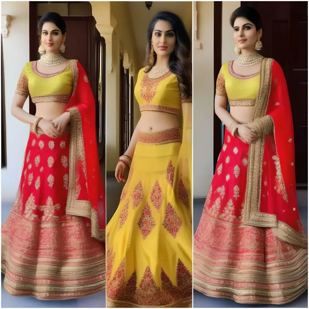 25 Simple Net Lehenga Designs to Elevate Your Traditional Look 3