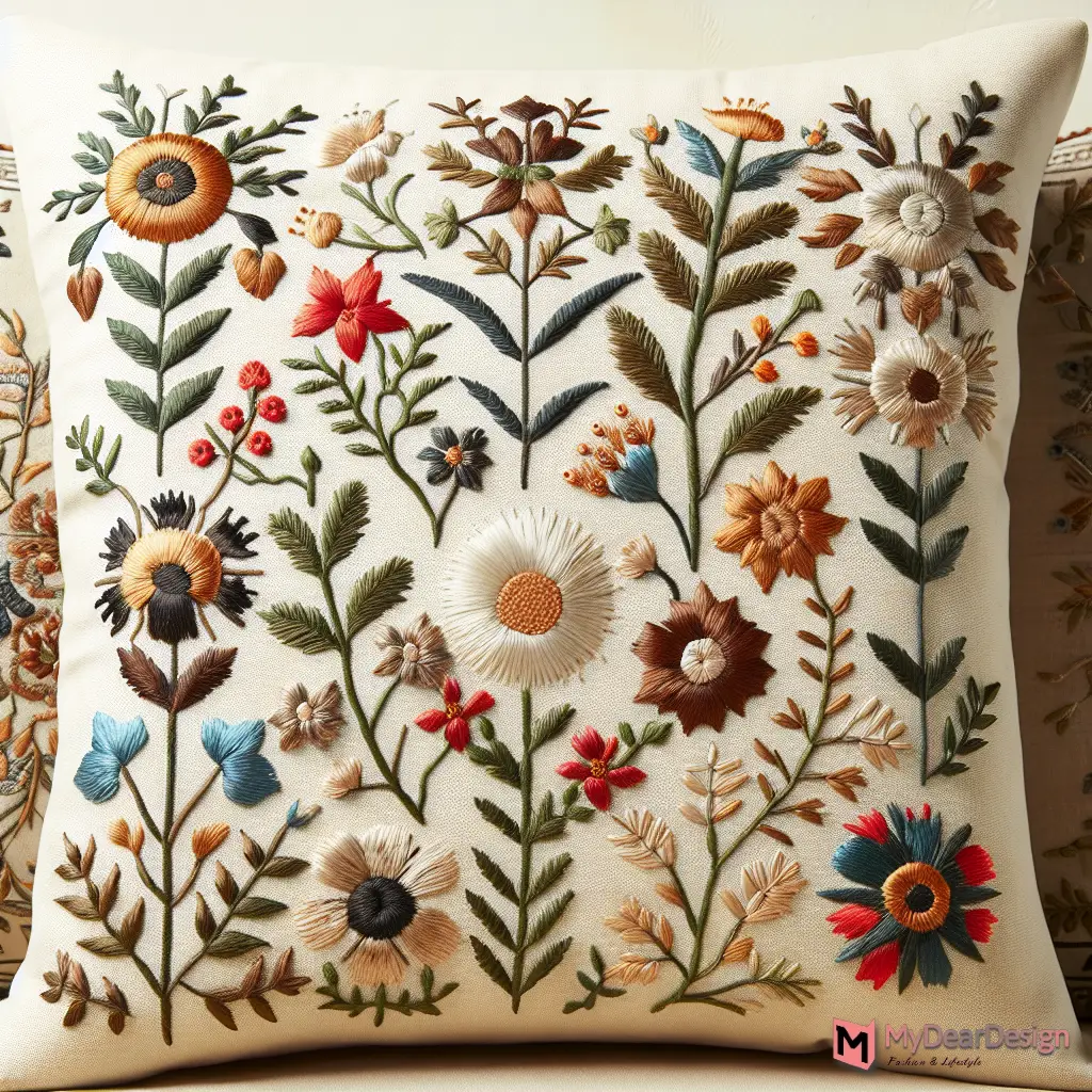 Top 10 Beautiful Hand Embroidery Designs for Cushion Cover