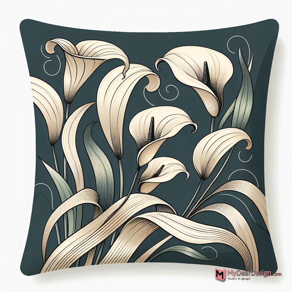 Calla Floral Pillow Cover Designs