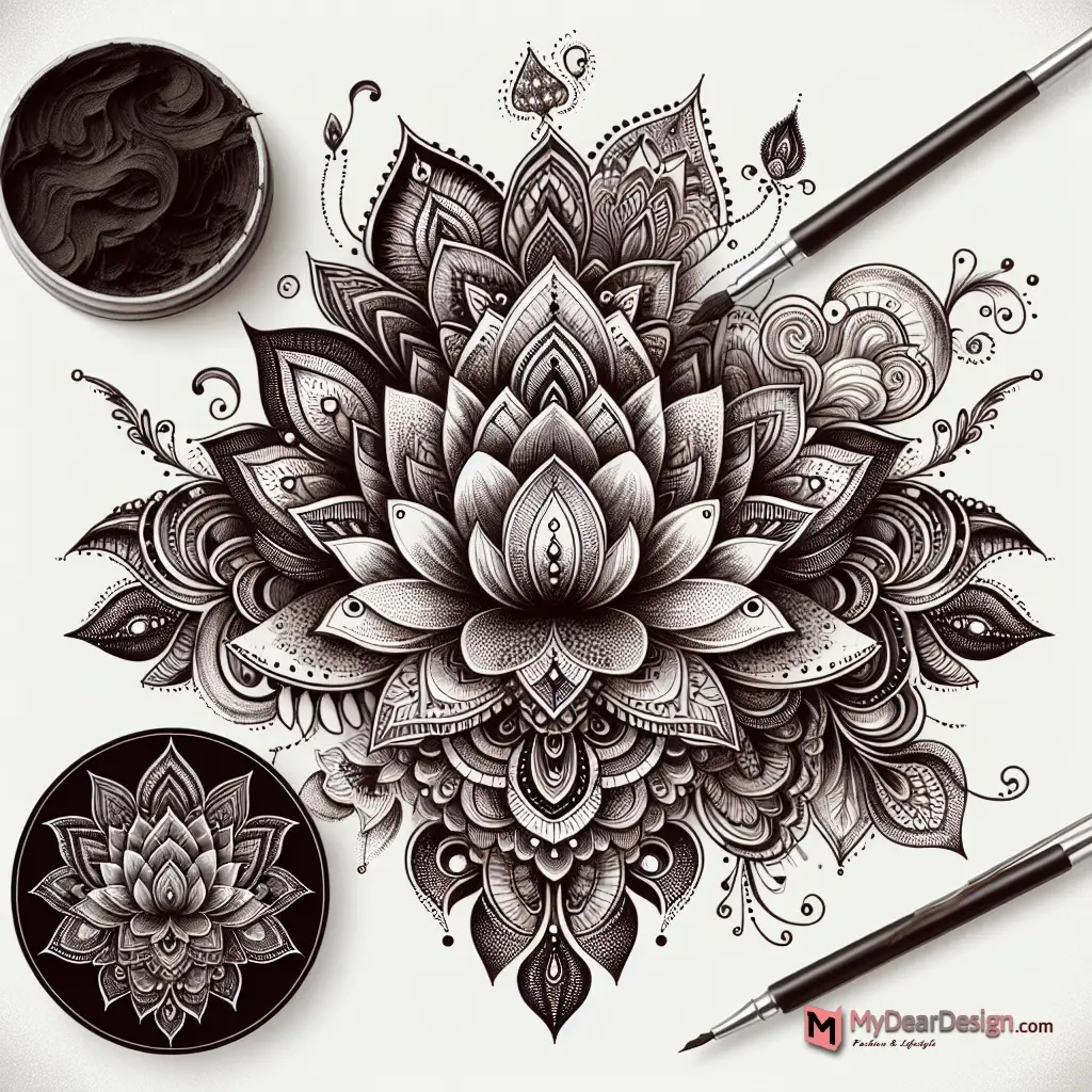 Lotus Flower Mehndi Design Symbolism