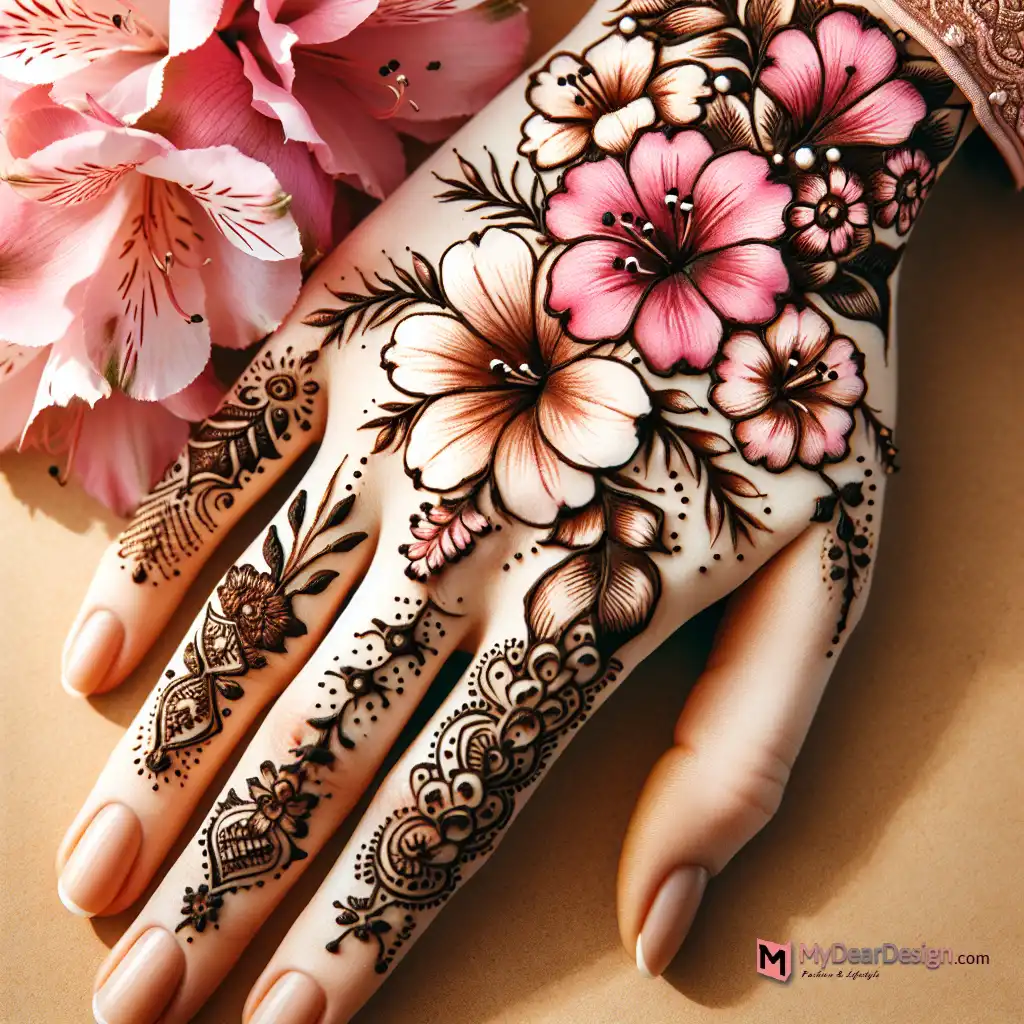 13 Amazing Azalea Flower Mehndi Designs That You Need To Try