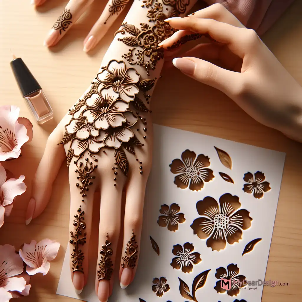 Popular Azalea Flower Mehndi Designs