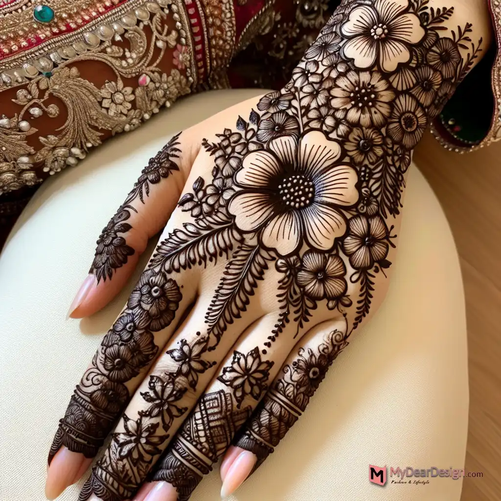 Discover 14 Gorgeous Blossom Flower Mehndi Styles