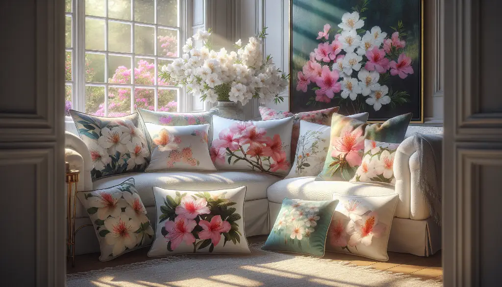 Azalea Floral Pillow Cover Designs