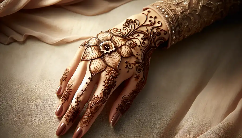 Explore 18 Beautiful Daffodil Flower Mehndi Design Ideas