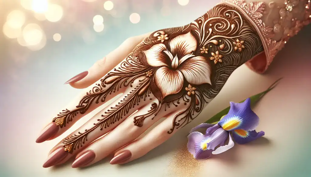 15+ Best Iris Flower Mehndi Designs to Try on Your Next Event