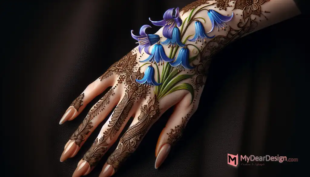 15 Bluebell Flower Mehndi Design Ideas for a Gorgeous Look