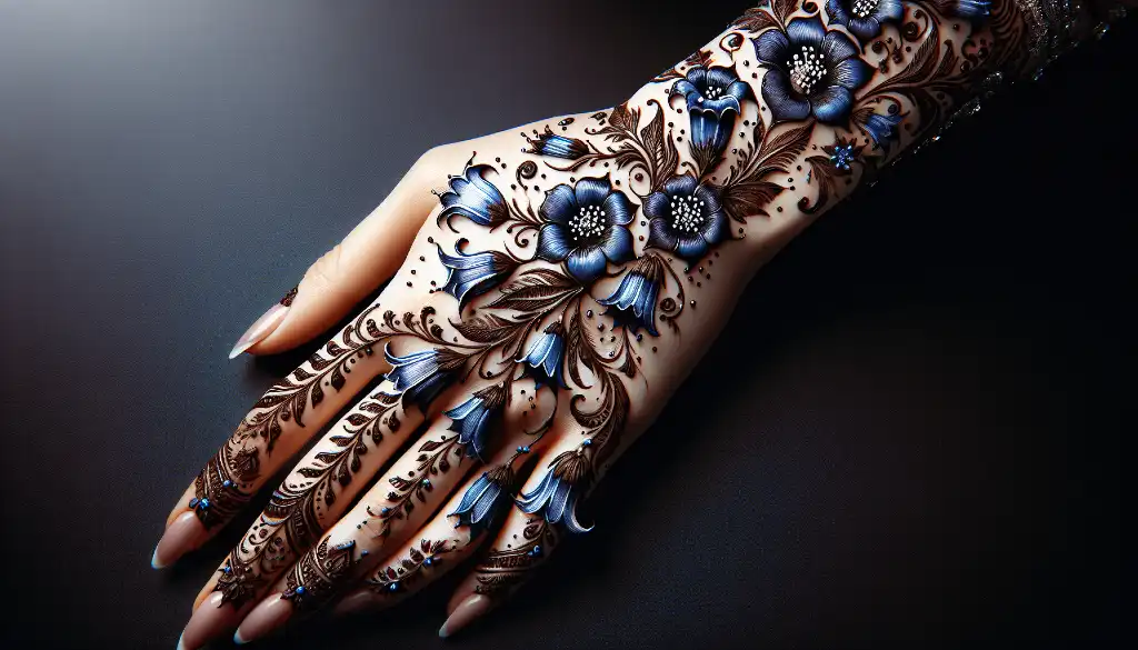 15 Bluebell Flower Mehndi Design Ideas for a Gorgeous Look