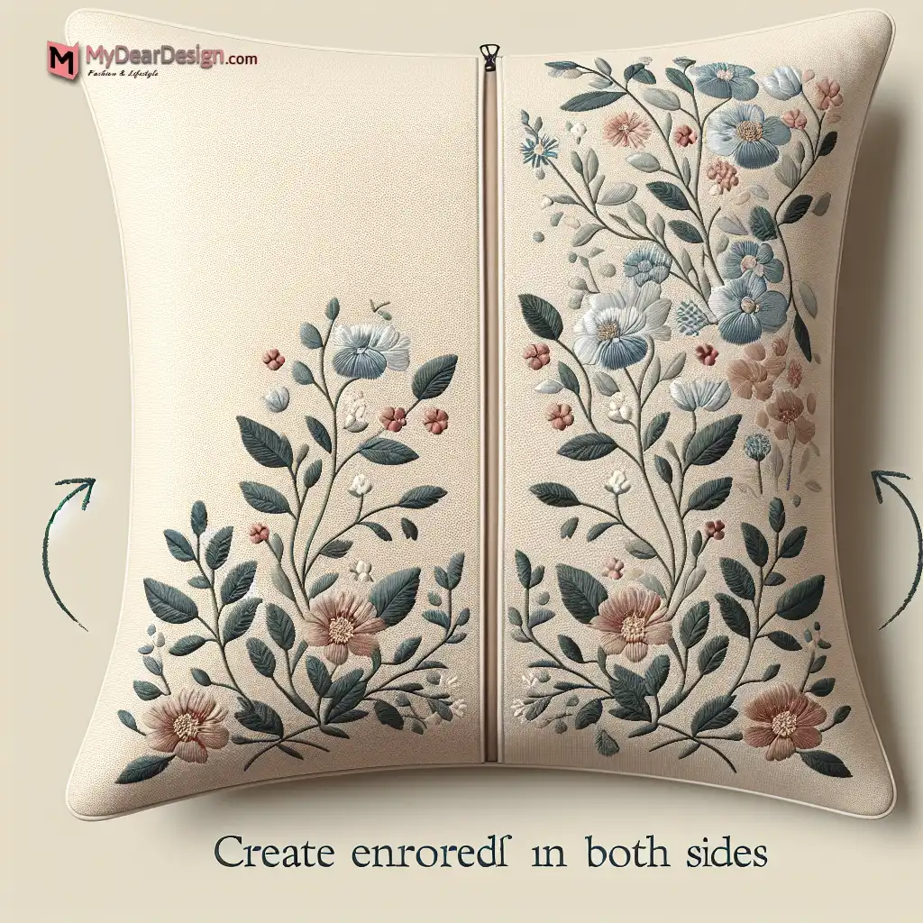 Bryony floral print pillow