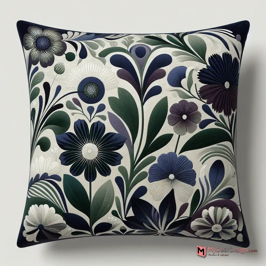 Bryony floral design pillow