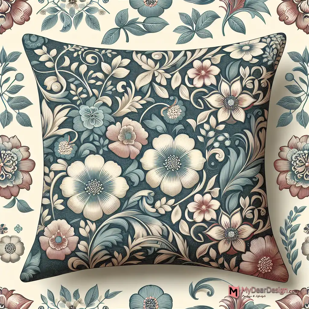 Bryony floral couch pillow