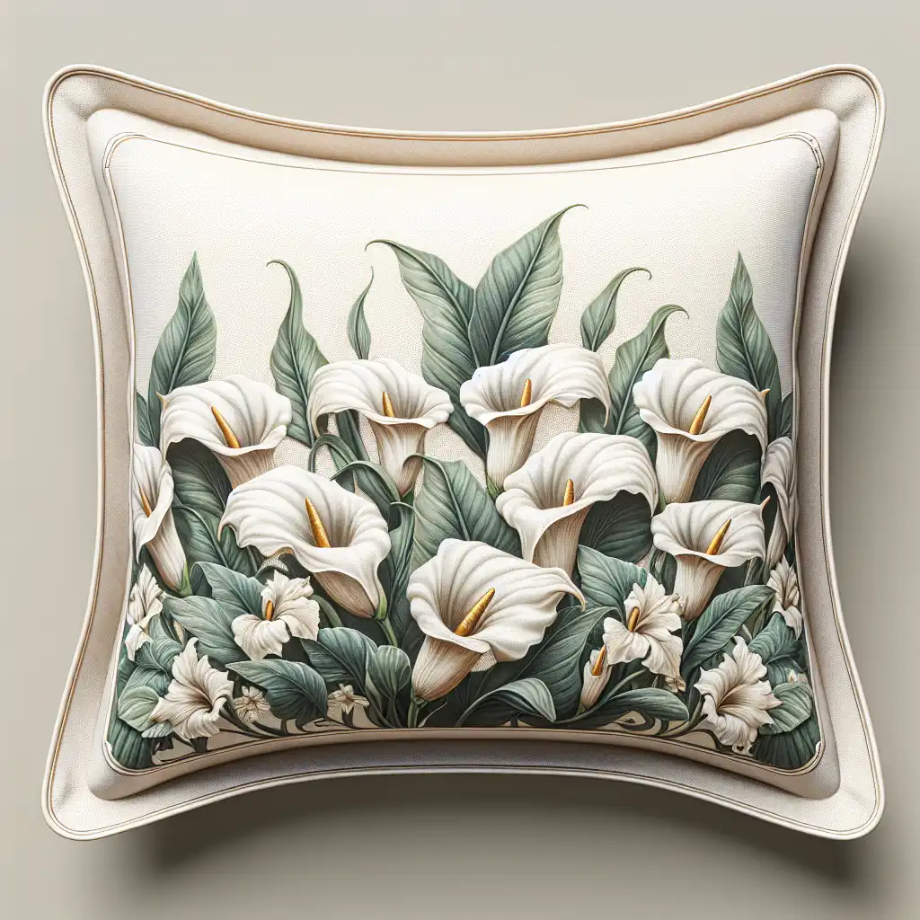 4. Calla floral pillow sham