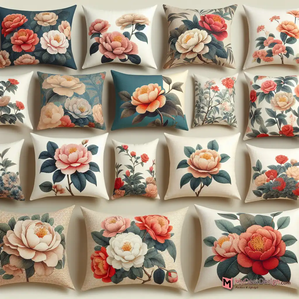 Top 20 Camellia Floral Pillow Designs for Your Home