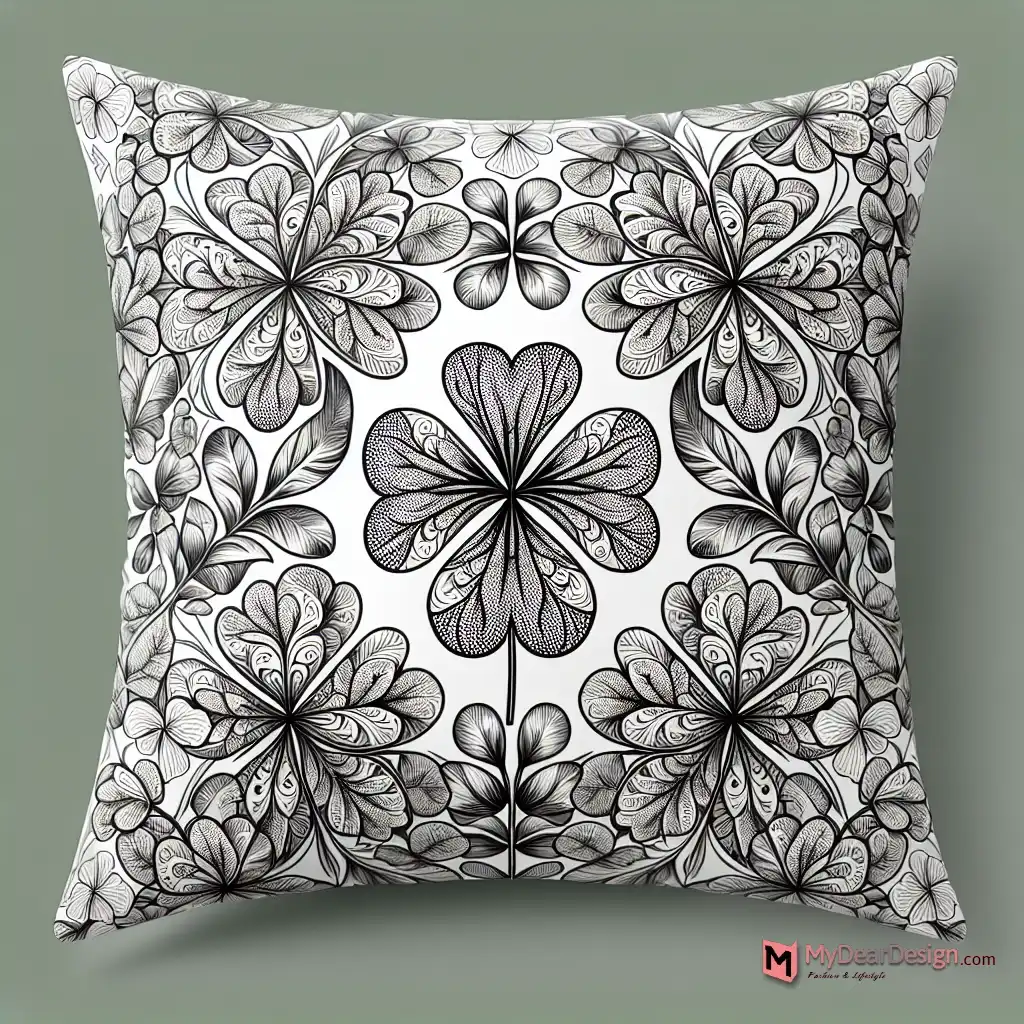 Clover Themed Pillow Cover