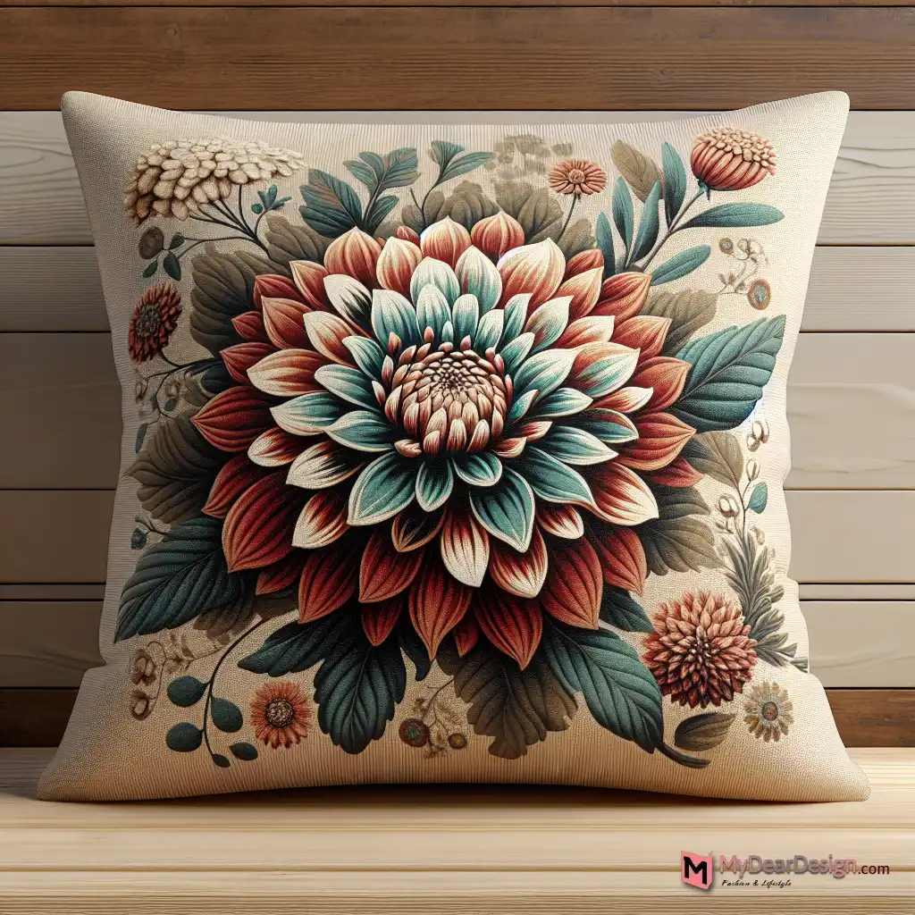 Dahlia throw pillow