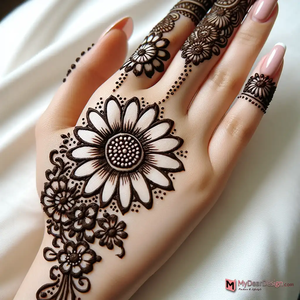 The Beauty of Daisy Flower Mehndi Designs