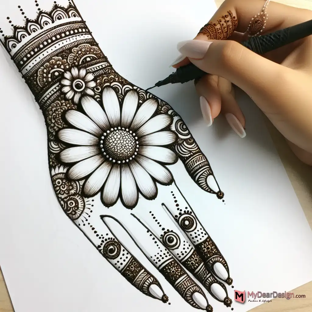 Adapting Daisy Mehndi Designs