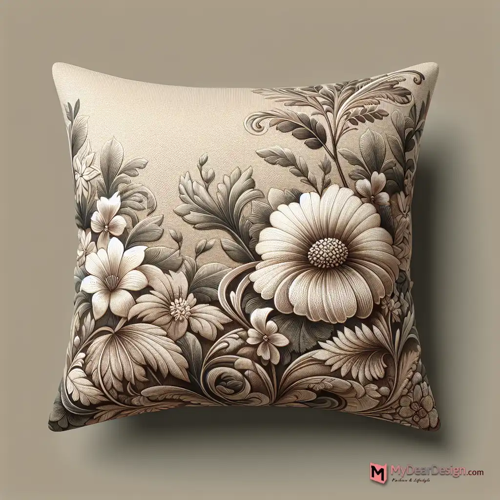 12. Hazel Floral Sofa Pillow