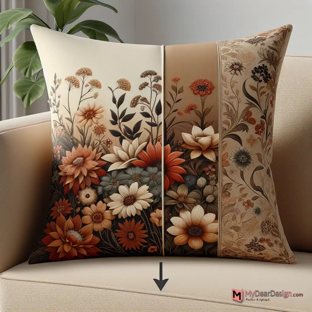 21. Hazel Floral Pillow for Living Room