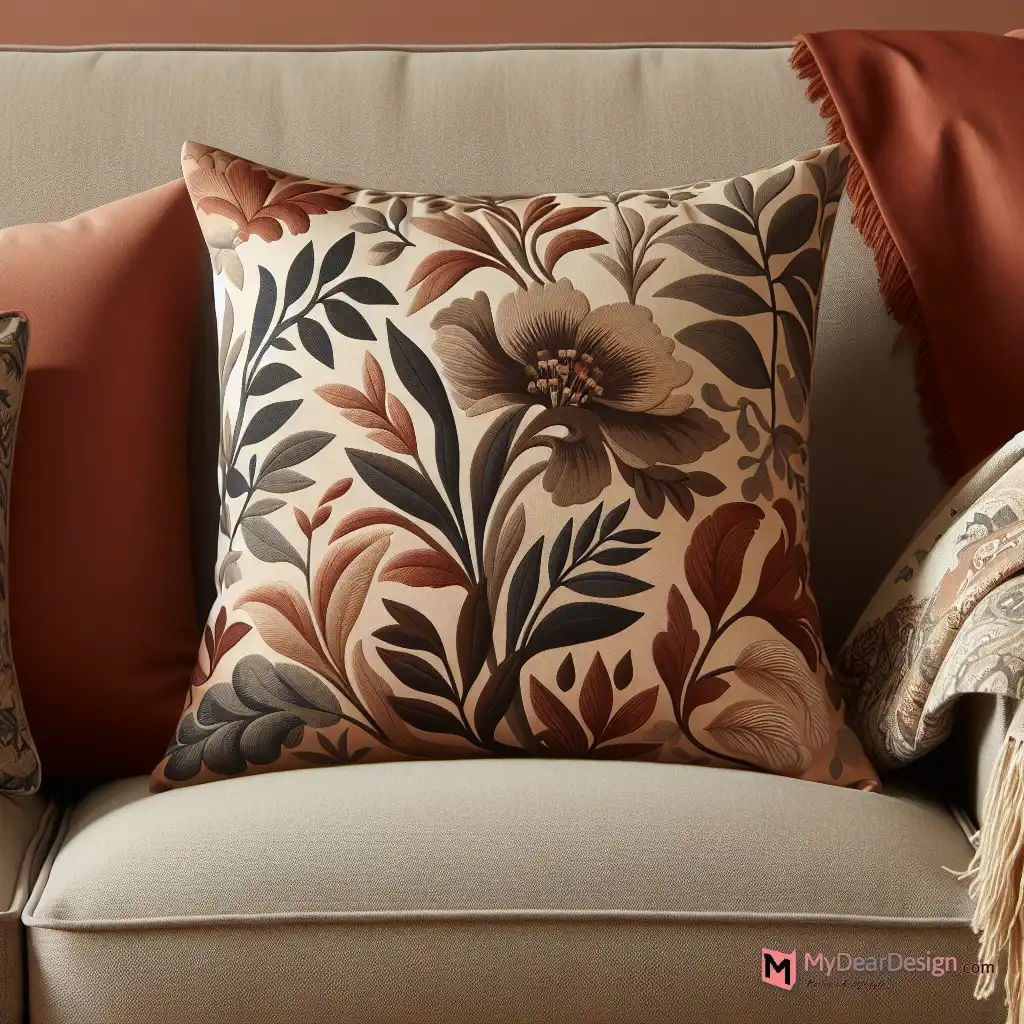 22. Hazel Floral Pillow for Sofa