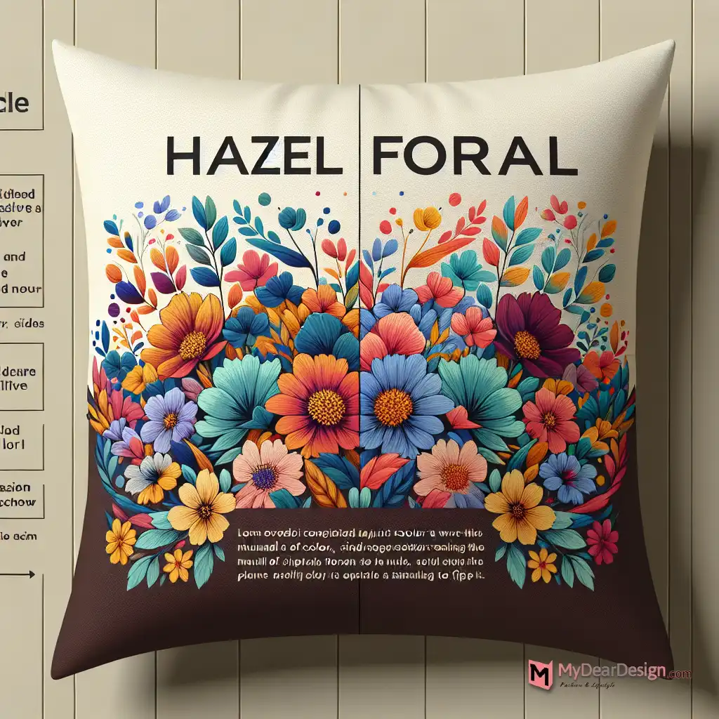 7. Hazel Floral Throw Pillow