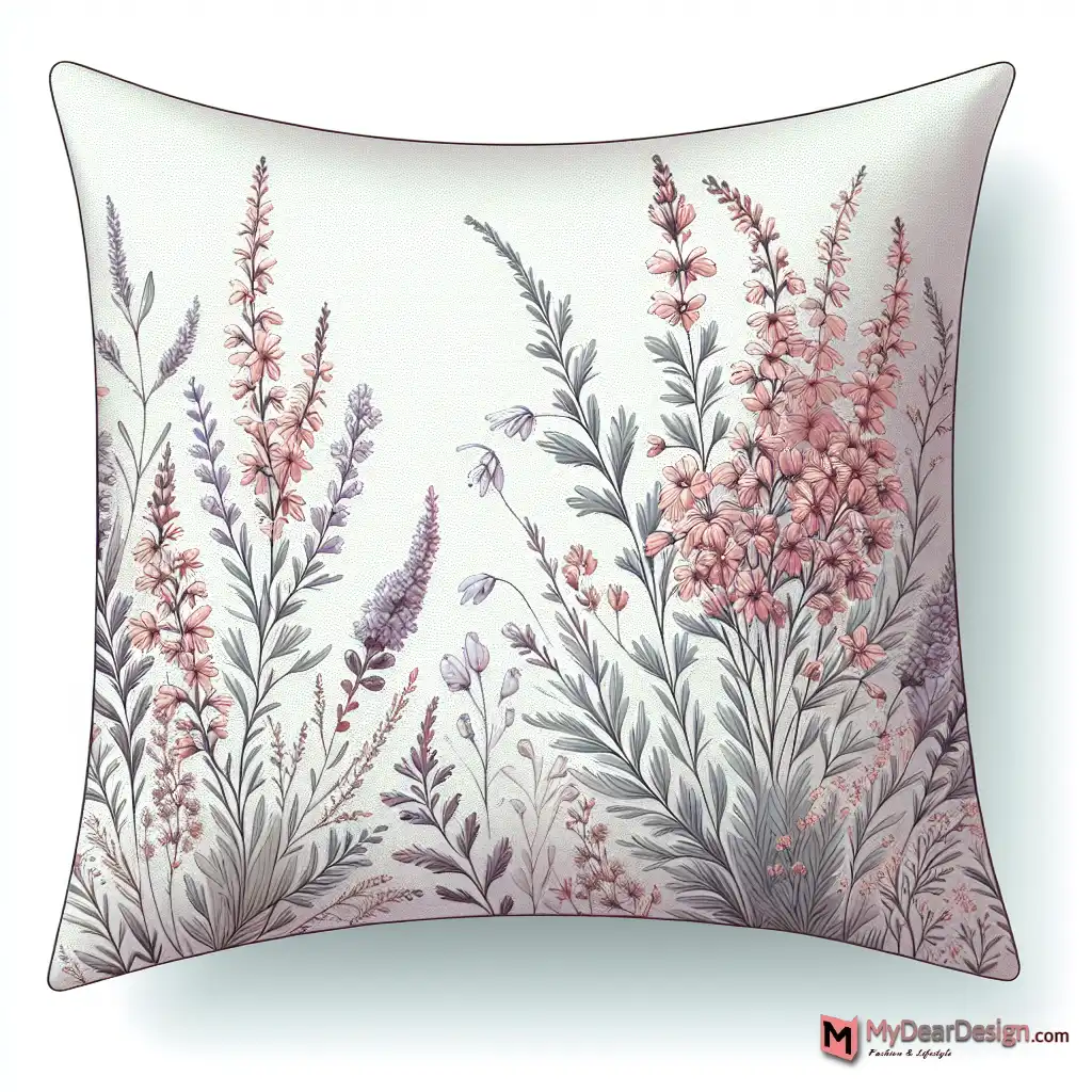 Heather Floral Pillow Cover