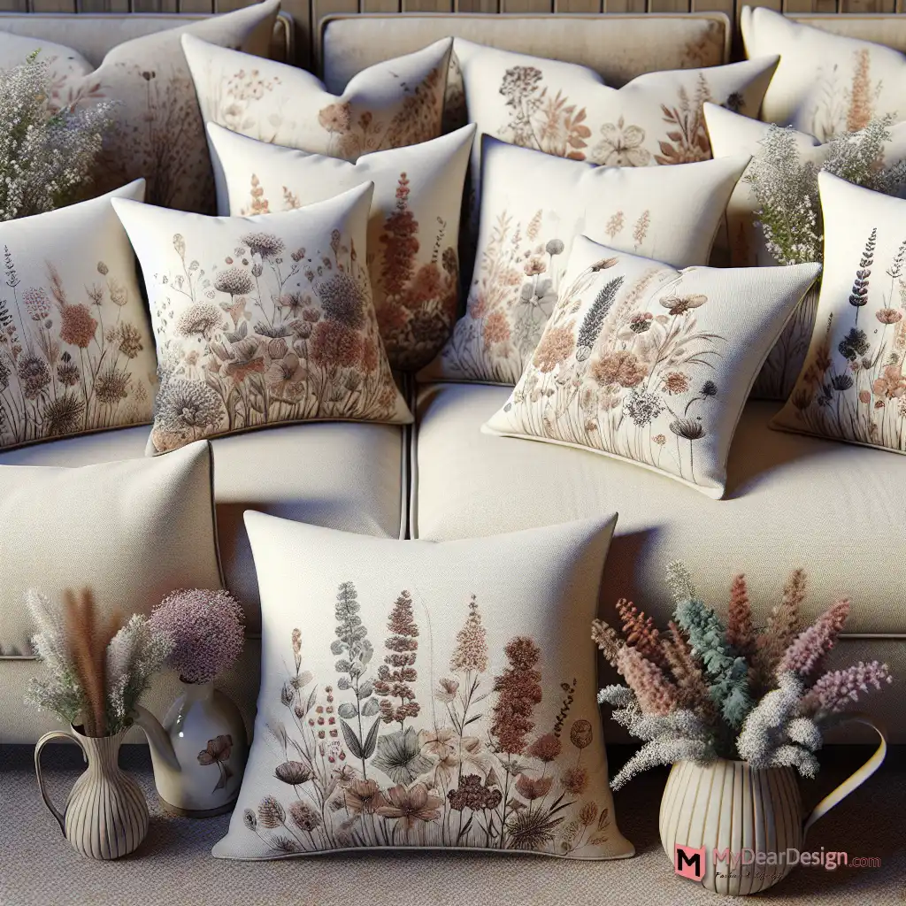 Heather Floral Cushion