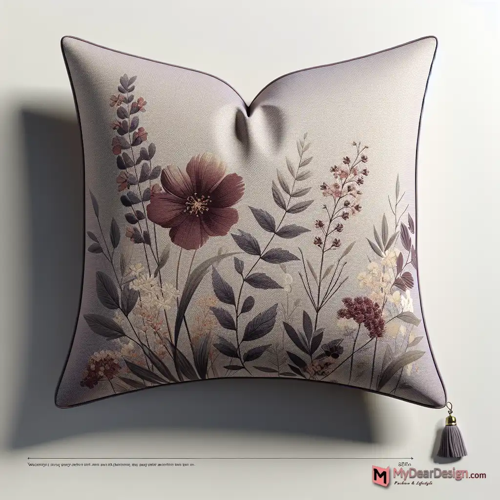 Floral Heather Throw Pillow