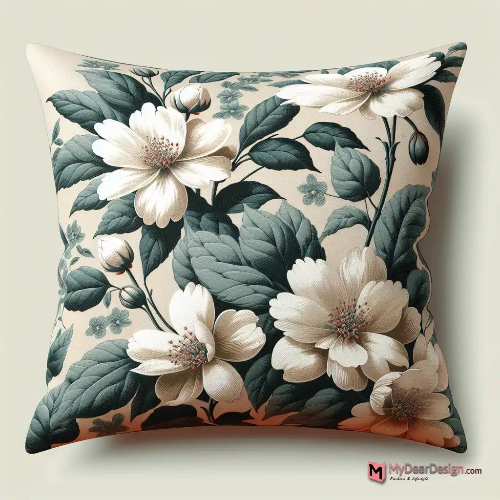 Jasmine Floral Accent Pillow