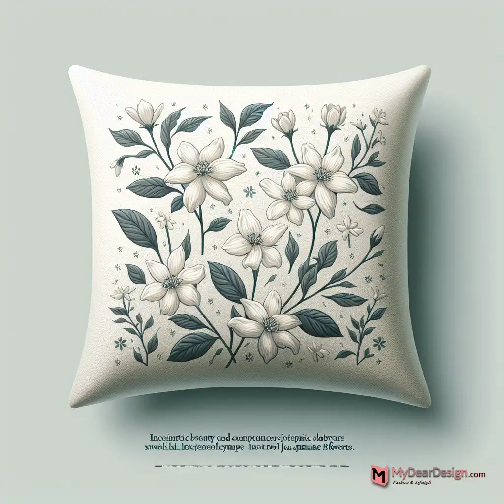 Jasmine Floral Bed Pillow