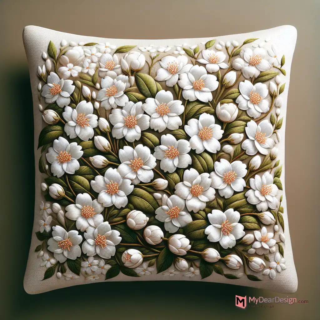 Jasmine Flower Cushion