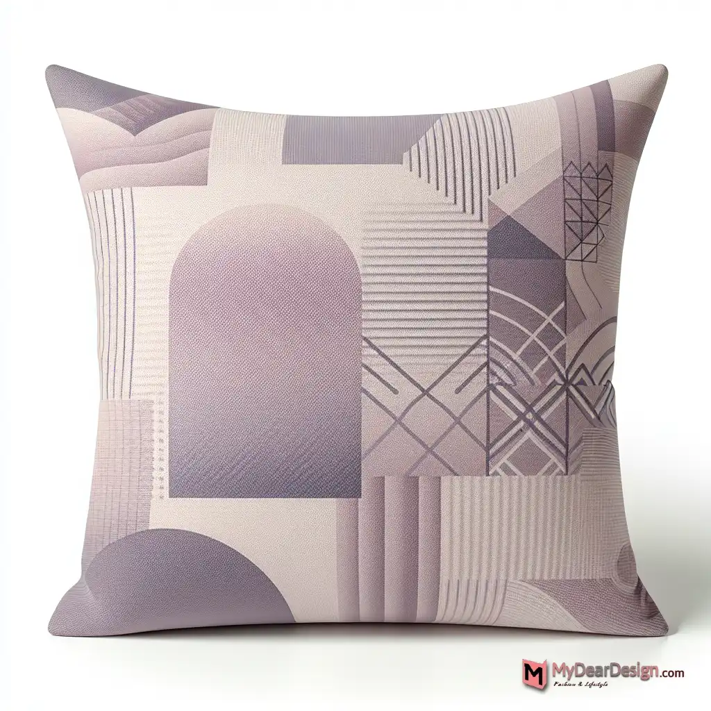 2. Lilac Patterned Pillow