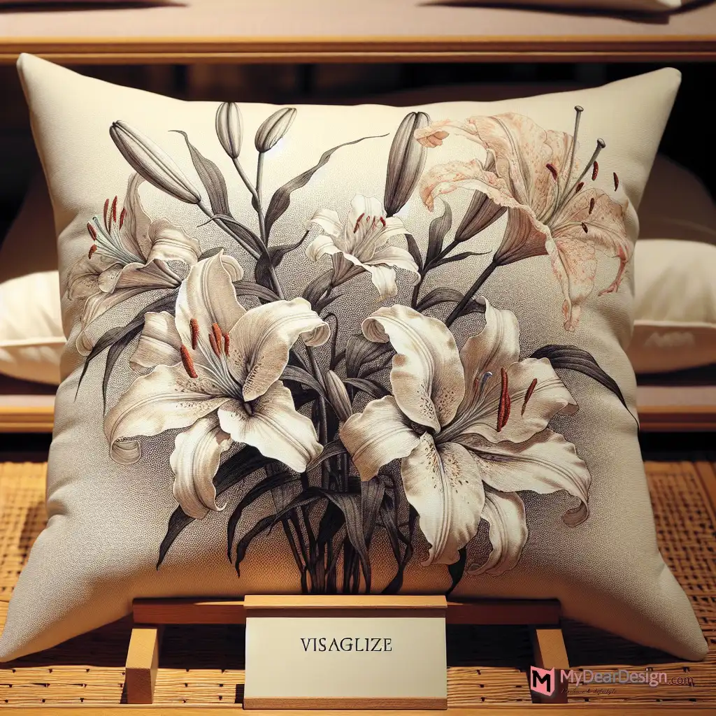 3. Lily Flower Pillow