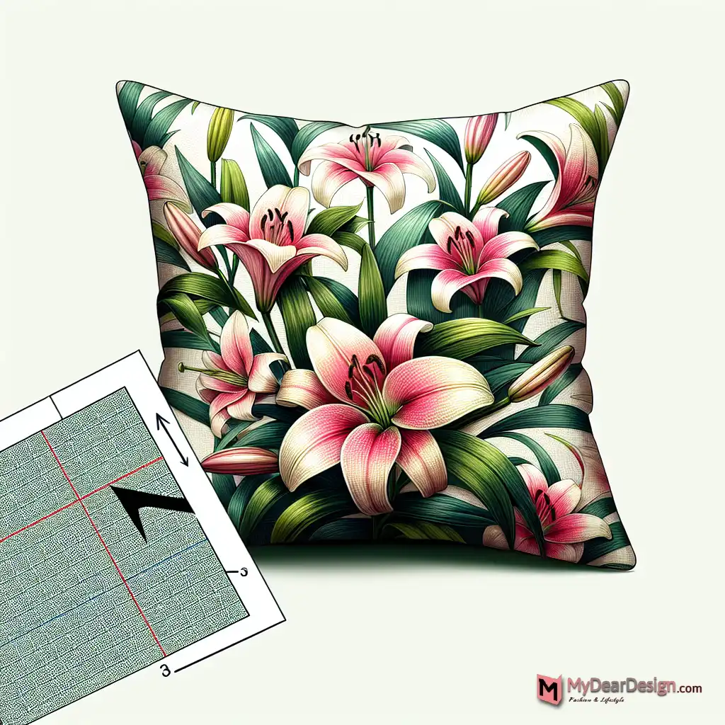 5. Lily Pattern Pillow