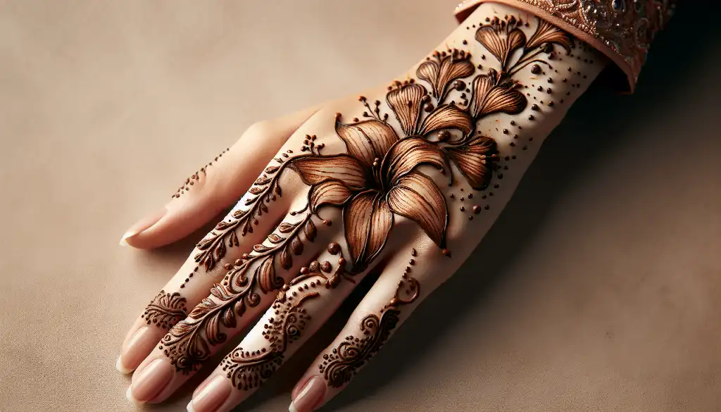 15 Beautiful Lily Flower Mehndi Designs for Your Next Party