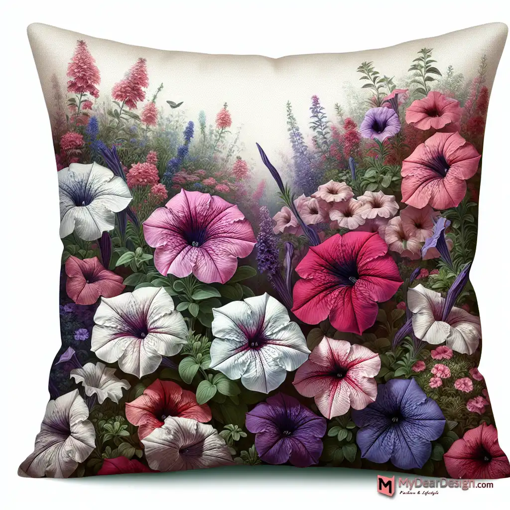 Petunia Garden Pillow