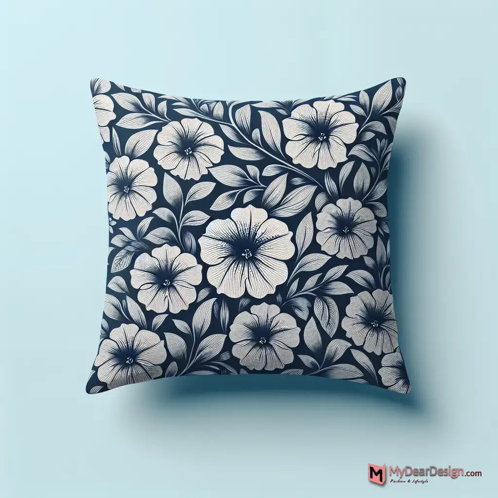 Petunia Floral Decor Pillow