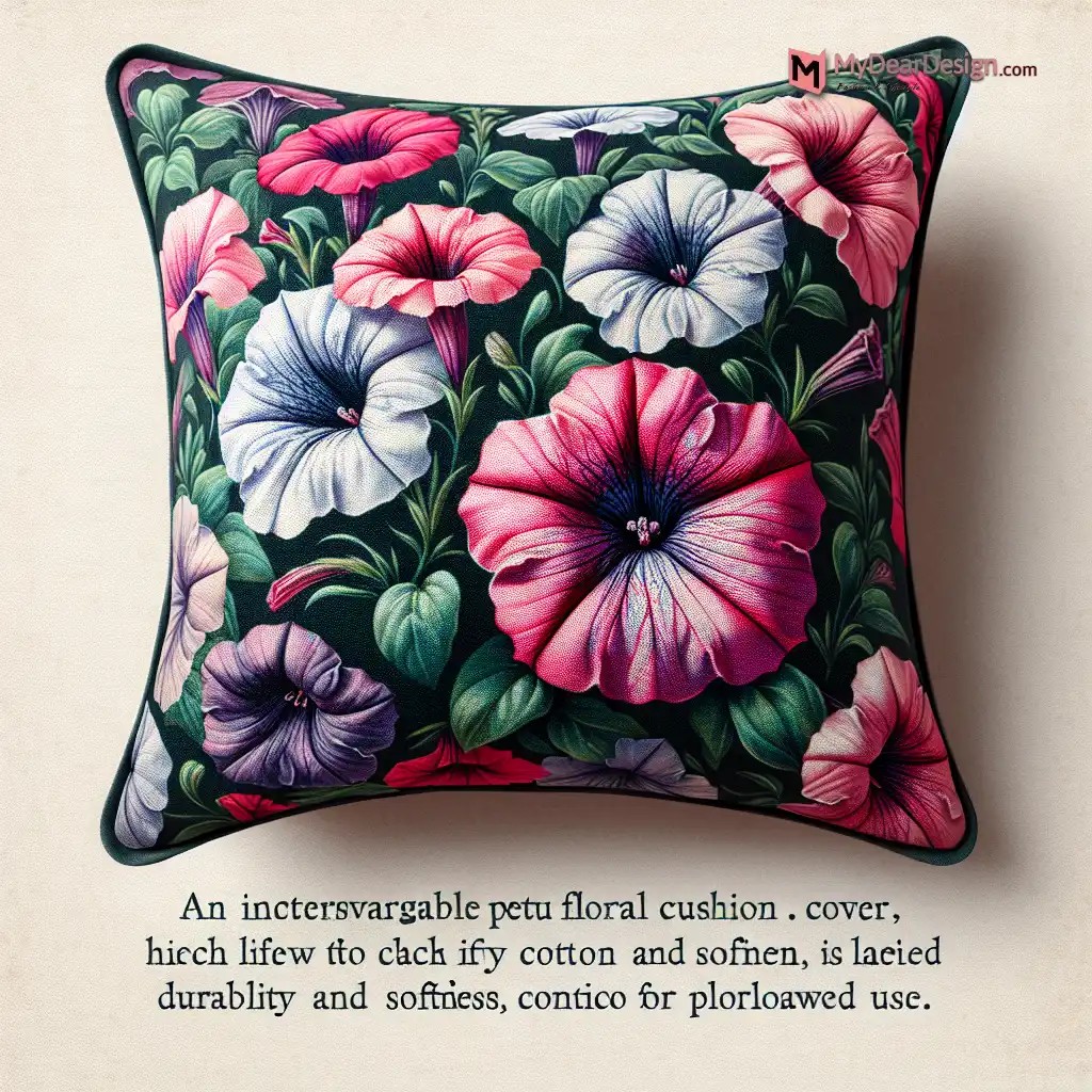 Petunia Floral Cushion Cover