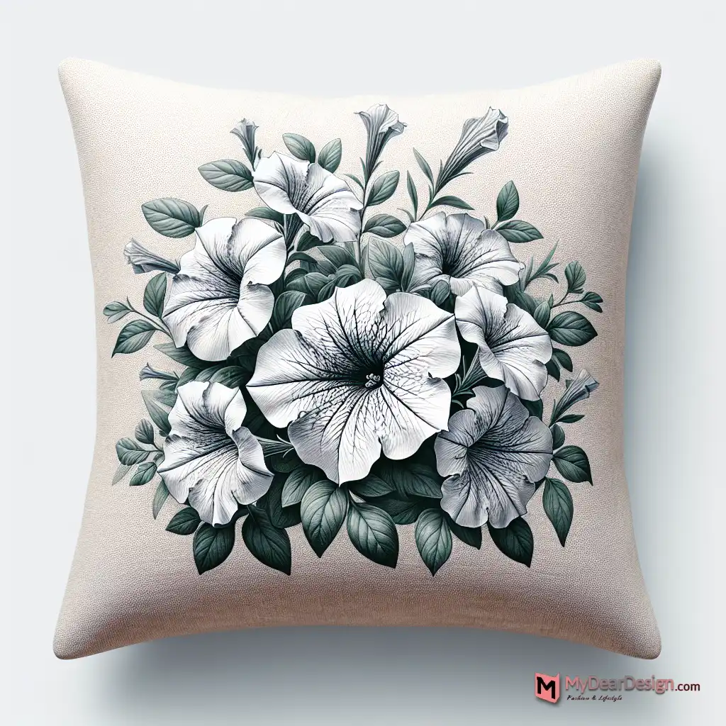 Petunia Floral Cushion