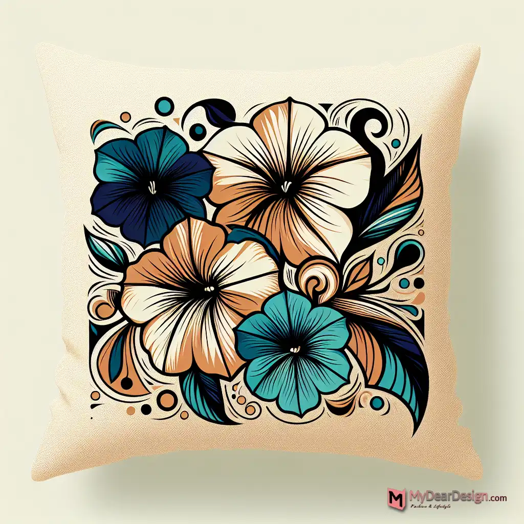 Petunia Throw Pillow