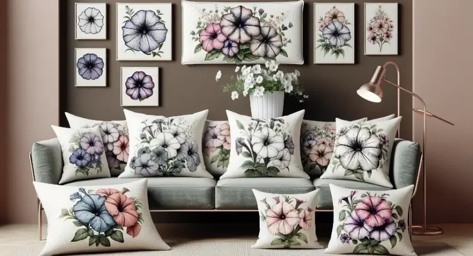 Petunia Floral Pillow 21+ Best Design To Complete Your Indoor Look