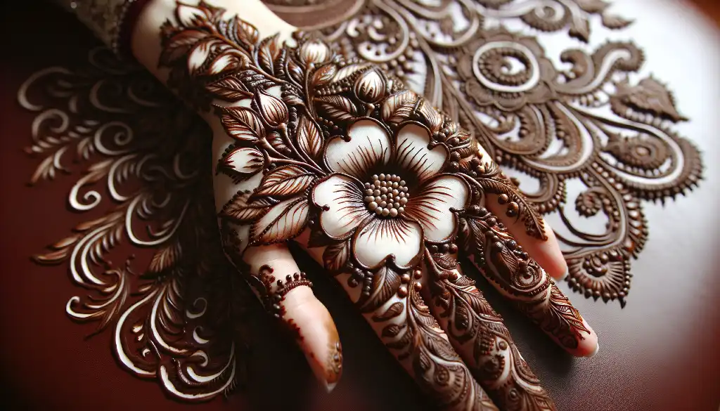 20 Simple Jasmine Flower Mehndi Designs for Brides