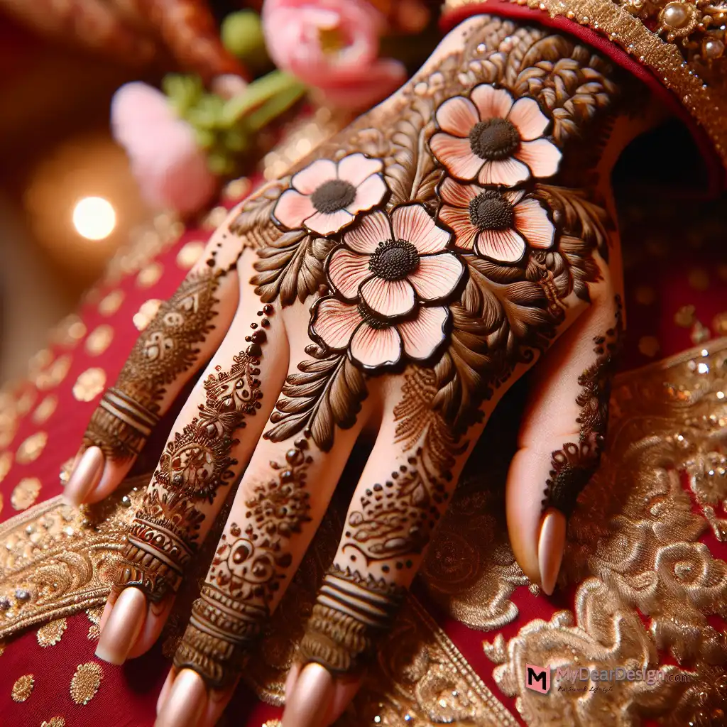 Meaning and significance of the Mehndi with Anemone.