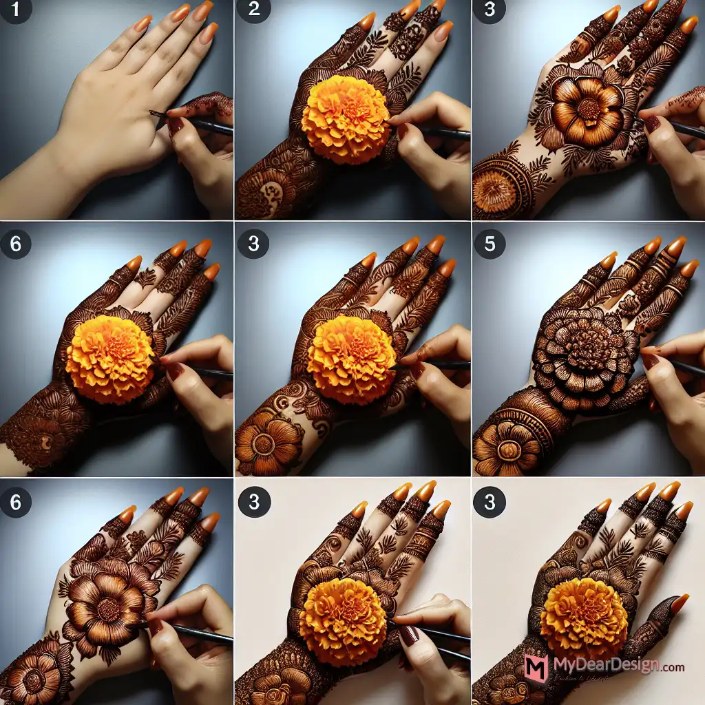 Advice on How to Use Marigold Flower Mehndi